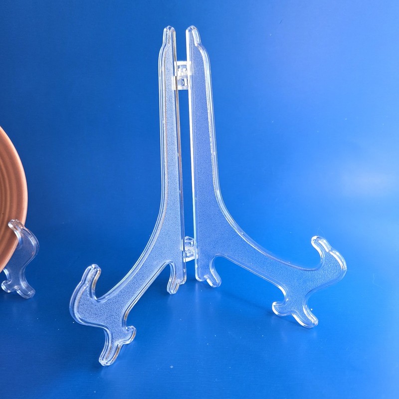 4 Artliving 7 Inch Clear Plastic Easels Stand/Plate Holders Display Pictures New