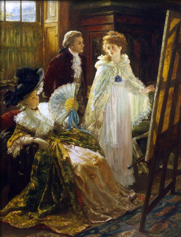 high quality oil painting 100% handpainted on canvas “in the studio “