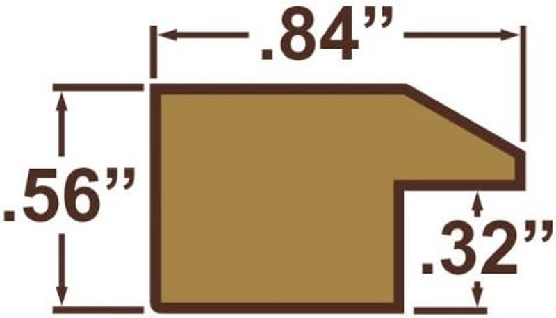 Real Wood Grain 8x33-Inch Picture Frame in Rich Brown - Stylish & Durable gallery