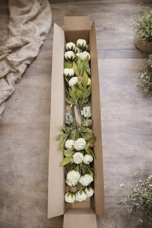 Michael’s Ashland Cream Peony Stems Set of 8 28” Viral TikTok Flowers FREE SHIP