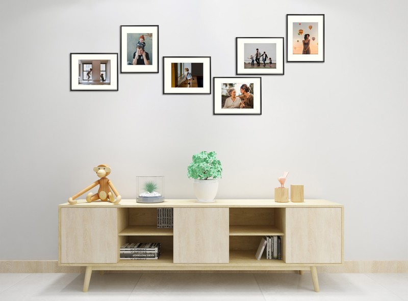 8x10 11x14 12x12 12x16 16x20 Aluminum Metal Picture Frames Real Glass with Mat gallery