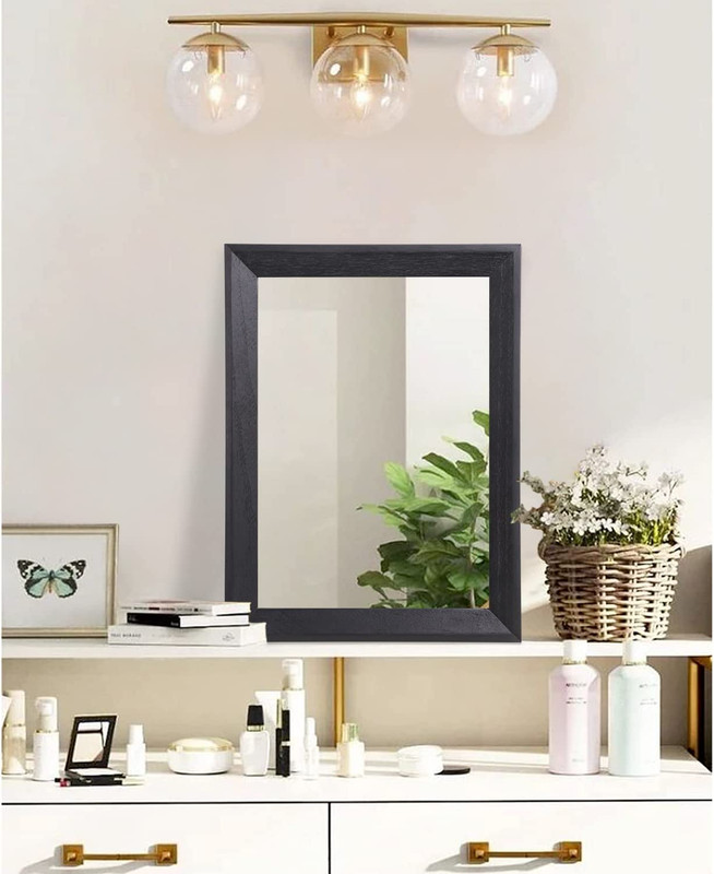 Rectangular Wall Mirror Wood Frame Bathroom Bedroom Entryway Living Room Decor!! gallery