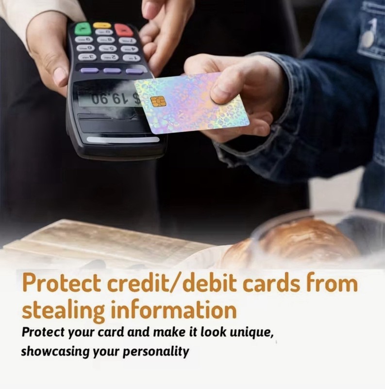 Leopard Print Debit Credit Card Skin Sticker Yellow Blue Pink Orange Cat 1PC gallery