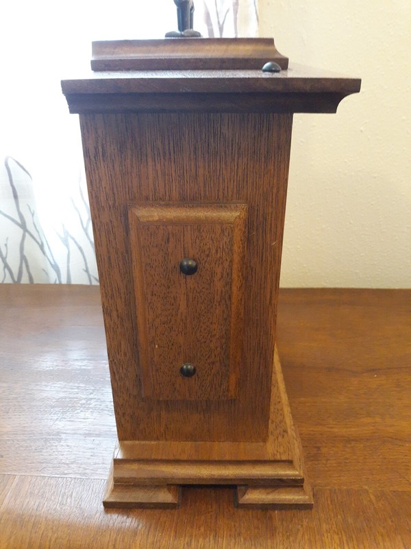 Beautiful Handmade Solid Oak Mantel Clock. New Movement. Made 1986 see pics gallery
