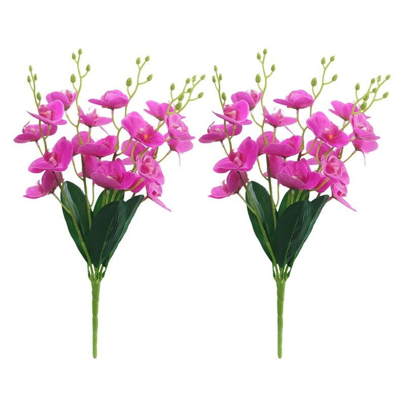 2pcs Artificial Phalaenopsis Orchid Flowers for Living Room and Office Decor gallery