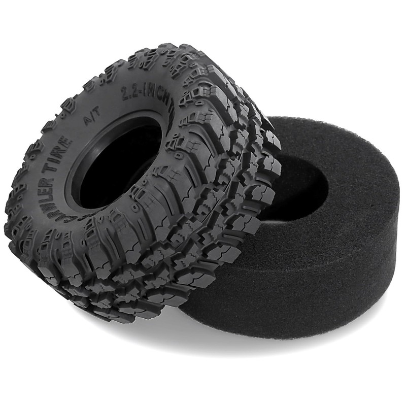 STMU 2.2'' RC Rubber Crawler Rock Tires OD 136mm/5.3'' with Foam Insert for 1... gallery