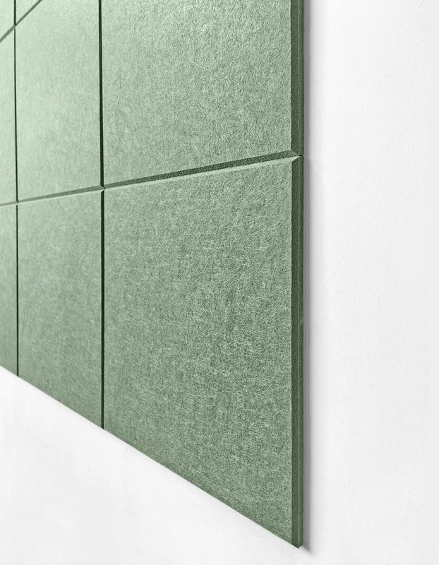 12 PCS Forest Green Felt Wall Tiles Large Bulletin Board Cork Alternative gallery