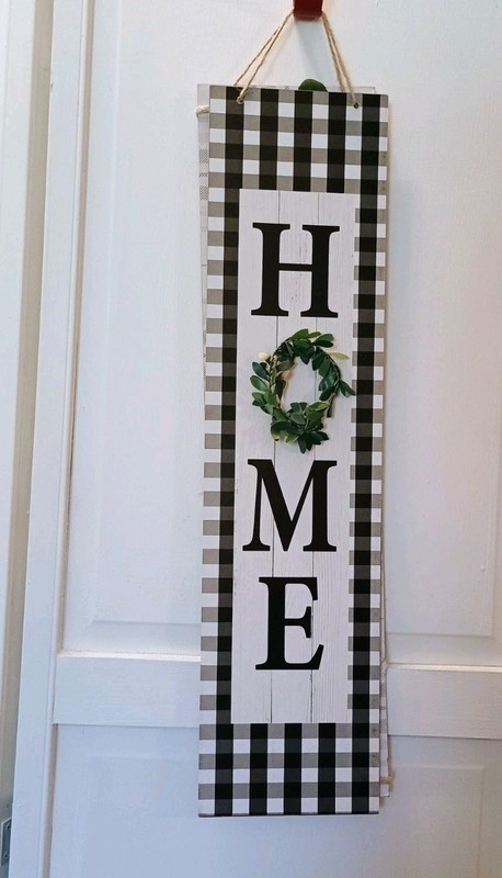 3 Welcome Home Hanging Vertical Rustic Sign Door Farm Cottage 2ft × 6in Set Lot gallery