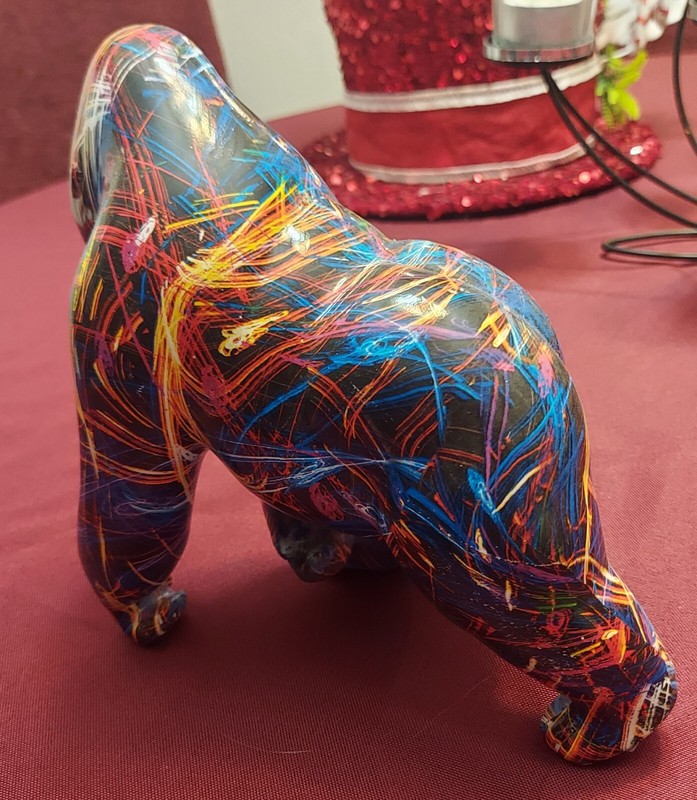 Handpainted Gorilla Figurine statue home decor resin durable gallery