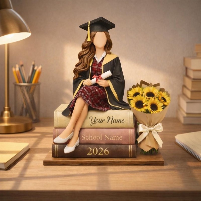 Personalized Graduation Wooden Block, Custom Name Grad Gift Class of 2026 gallery