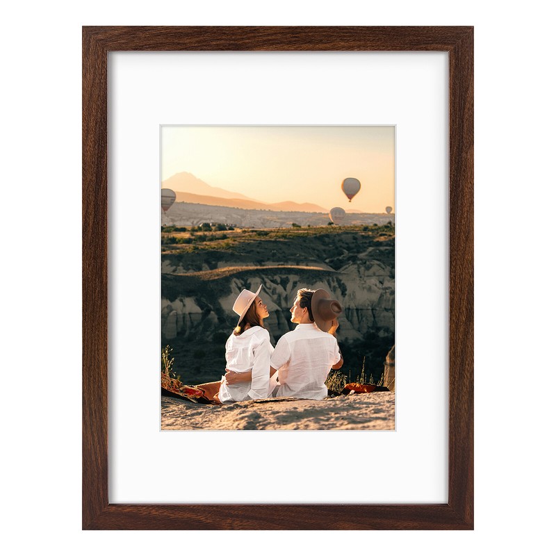 12×16 Picture Frame with Mat for 8.5×11 Picture or 12×16 inch Without Mat
