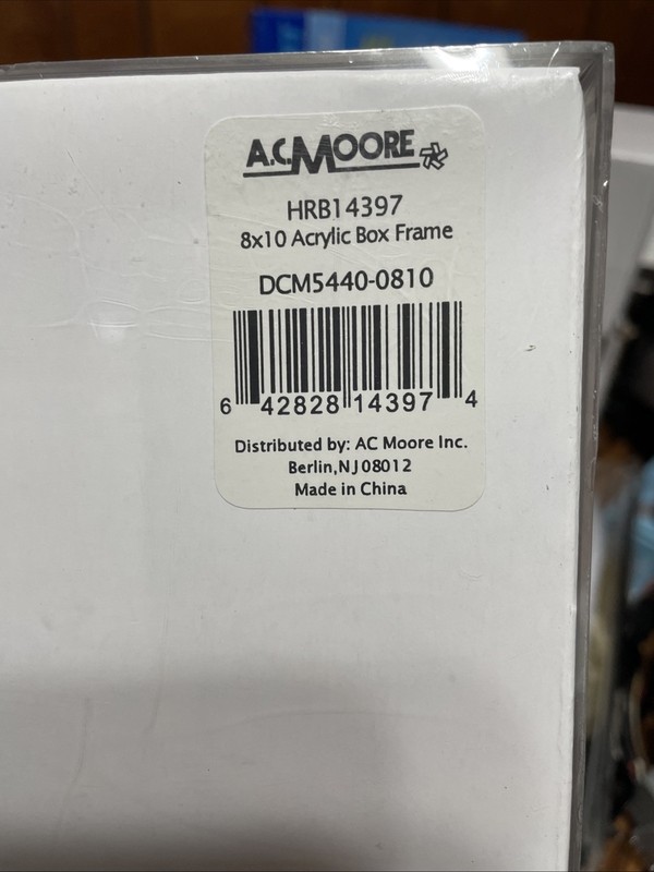 AC Moore Box Frame 8x10 Acrylic Vertical Or Horizontal Display Sealed gallery
