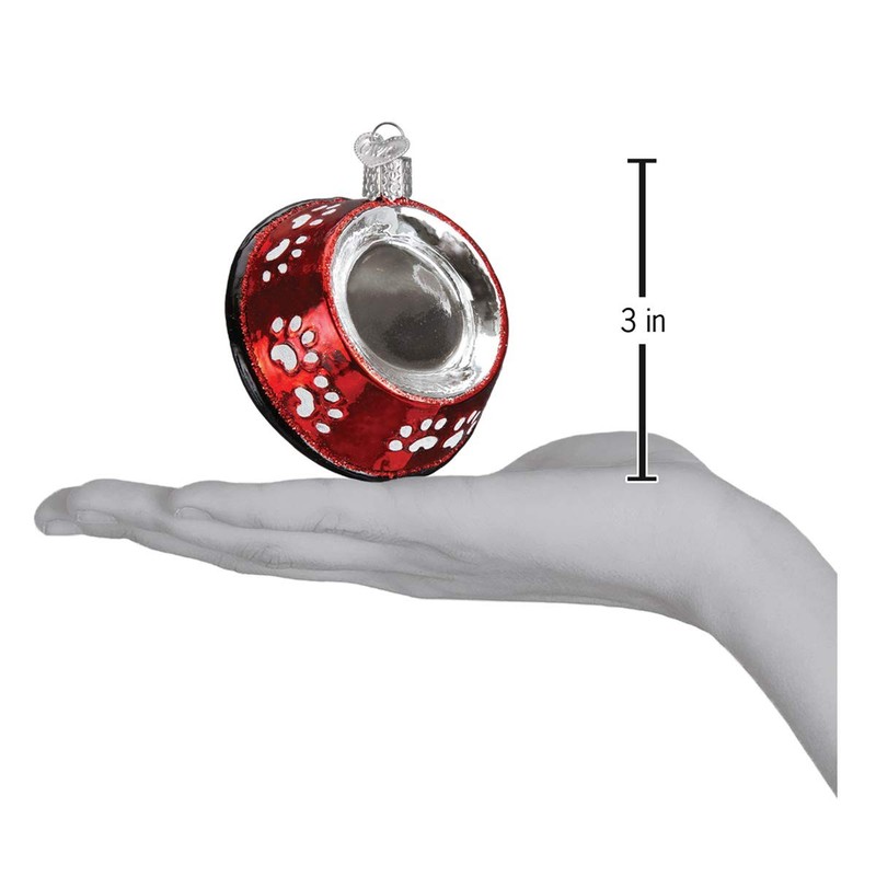 Old World Christmas Dog Bowl Glass Blown Ornaments for Christmas Tree gallery