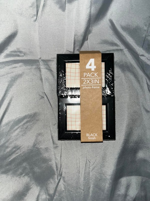 Harbortown Industries 4 Pack Mini Photo Frames 2×3 Black