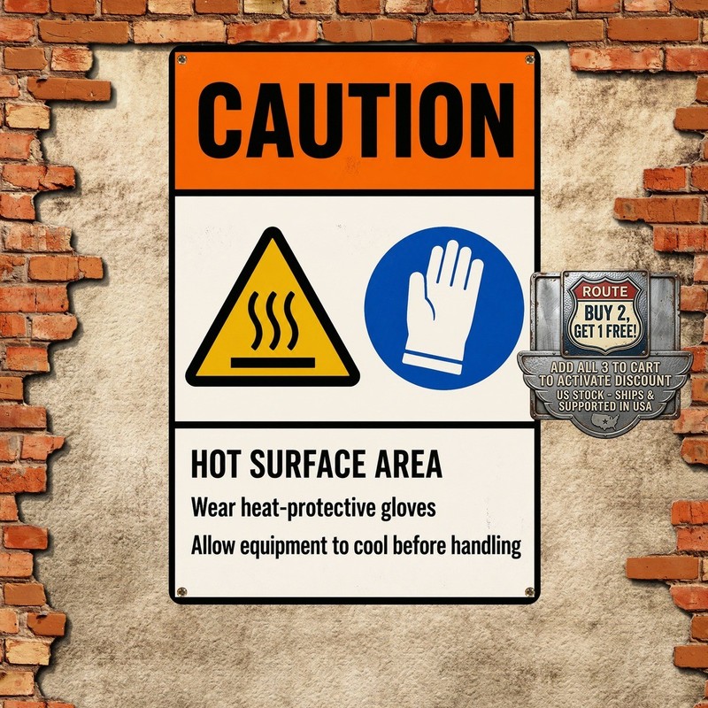 PPE Required Safety Sign Rust Proof Aluminum Industrial Metal Wall Plaque