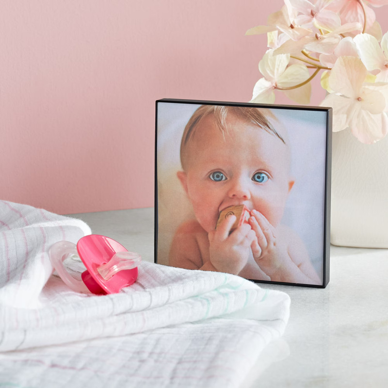 (6 pack) Mainstays – 4x4 Picture Frame – Black Front Loading Wall or Tabletop Ph gallery