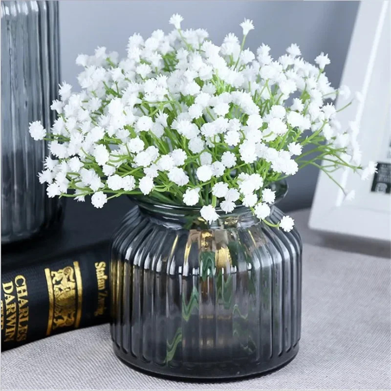 3Pcs/Set Artificial Gypsophila Flower Home Wedding Decor Bride Single Branch Pla