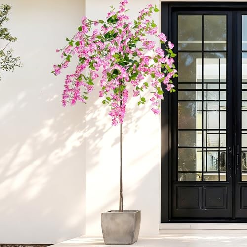 7.2FT Artificial Bougainvillea Tree Artificial Tree Tall 7ft 2in Hanging Pink gallery