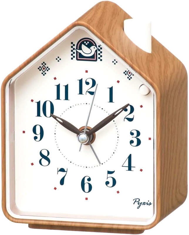 SEIKO Clock Alarm Clock Nature Sound Analog Switchable Alarm Pyxis NR453B 240g