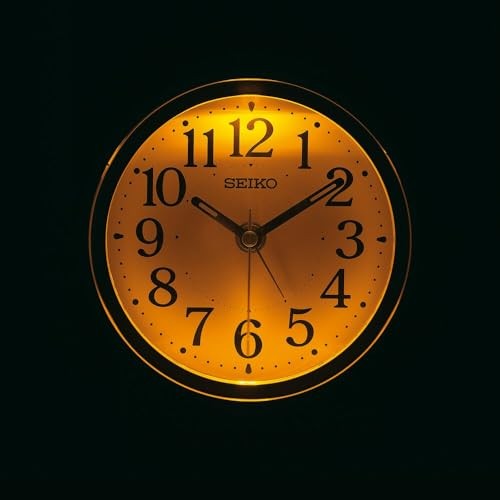 Seiko Clock Alarm Clock, Table Clock, Automatic Illumination, Analog, Visible at gallery
