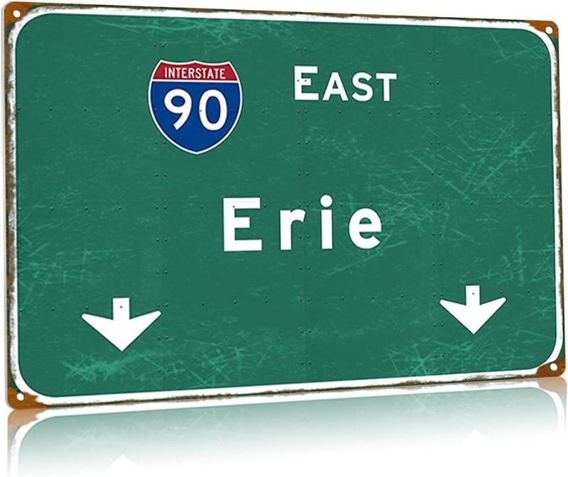 Highway Vintage Tin Metal Signs 8×12 East Pittsburgh Pa Next Right Metal Poster