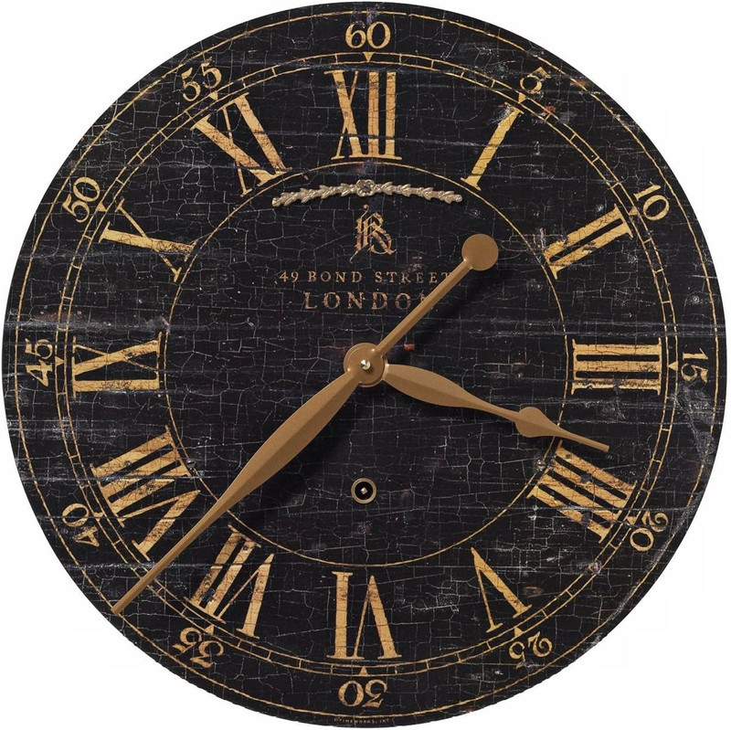 06029 Bond Street – 18 Inch Wall Clock – 18 Inches Wide by 2 Inches Deep