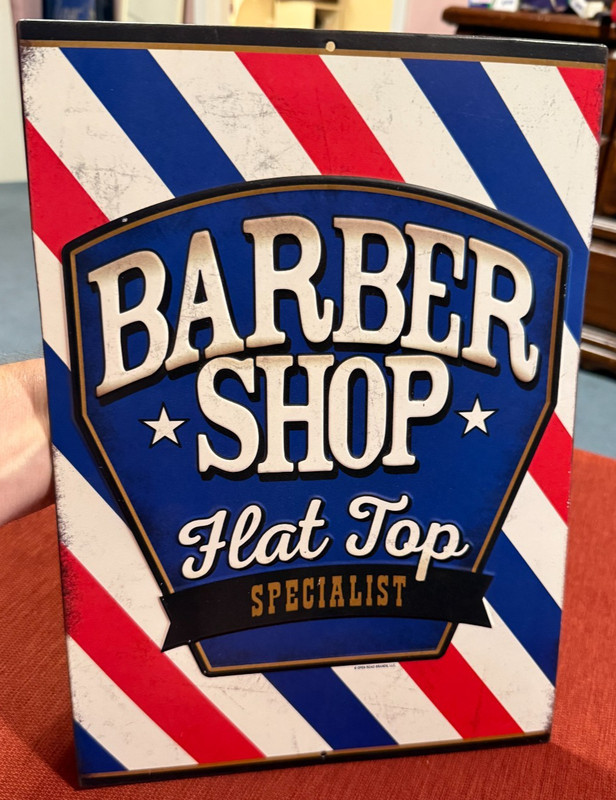 Metal Sign Barber Shop Flat Top Hair Cut 10″ X 14″