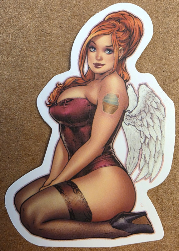 Angel Girl Sticker Spiritual Christian Catholic Anime Manga Halloween Punk Emo