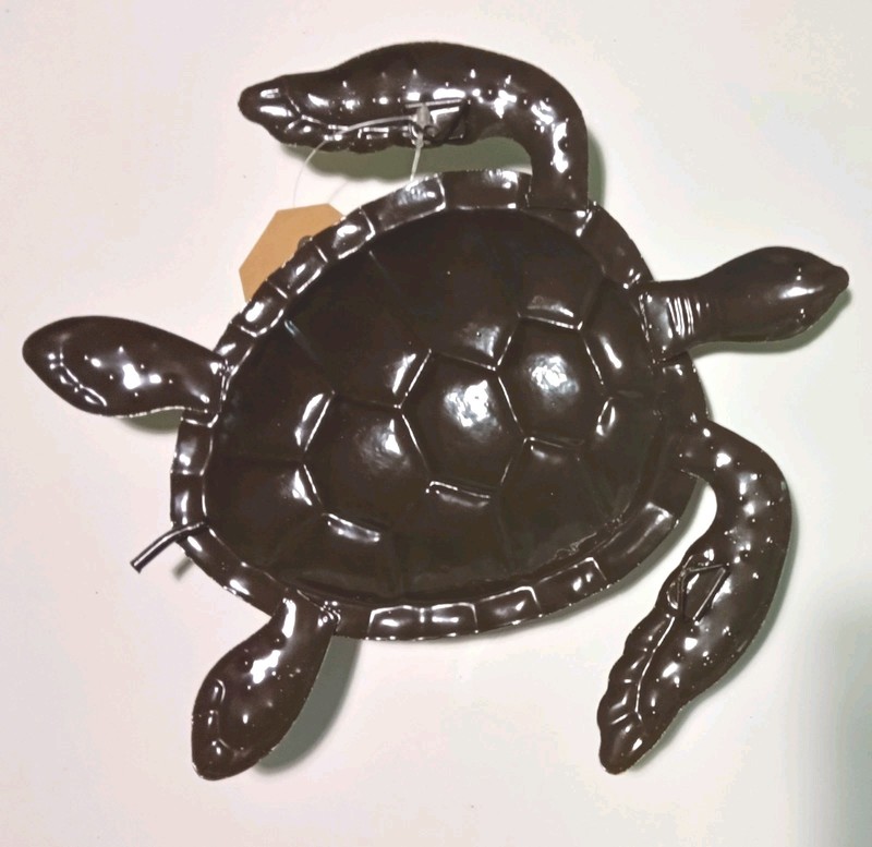 9 inches metal turtle wall art gallery