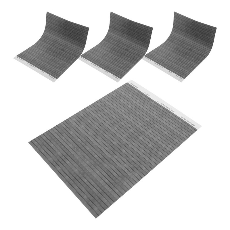4 Sheets Simulation Tile Stickers Faux 3d Roof Tiles Mini Dollhouse for