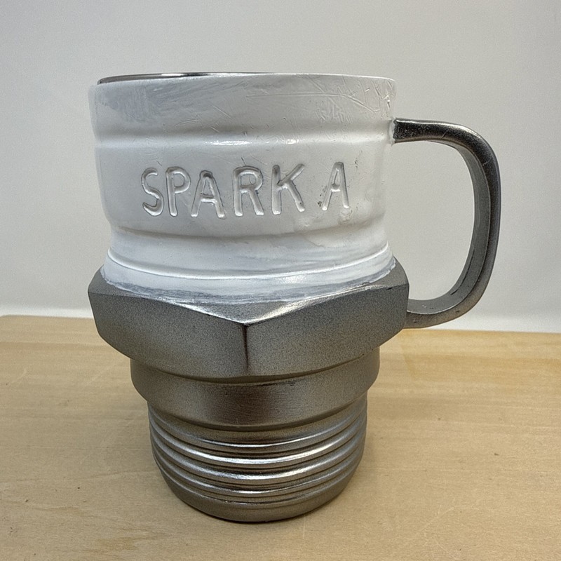 Spark Plug Mug, 12oz Novelty Funny Tea Cup Mechanic Gift