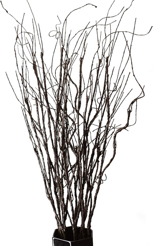 10PCS Lifelike Curly Willow Branches Decorative Dried Artificial Twigs, 30.7 Inc
