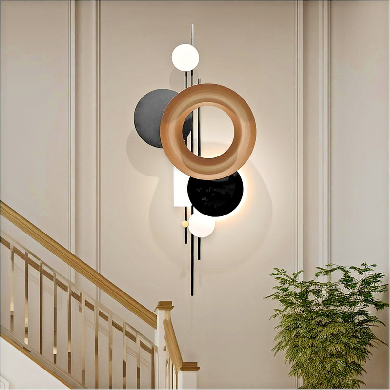 Wall Art, 41″ Modern, Metal, 3D, Lighted, Wall Art, Unique Design,