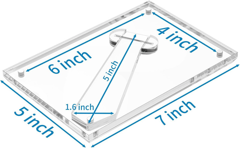 3 Pack Acrylic Picture Frames - 5x7 & 4x6 Sizes for Your Memories gallery