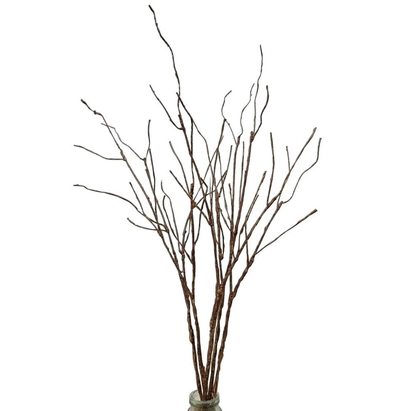 Artificial Lifelike Curly Willow Branches Decorative Dried Birch Twigs 25.9 Inch