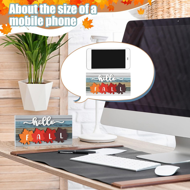 5 Pcs Hello Summer Interchangeable Sign Seasonal Sign Fall Winter Spring Tiered gallery