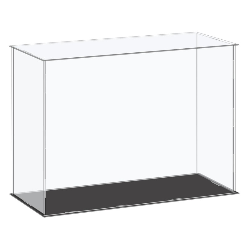 Acrylic Display Case Plastic Box Cube Storage Box Clear 41x16x30.5cm
