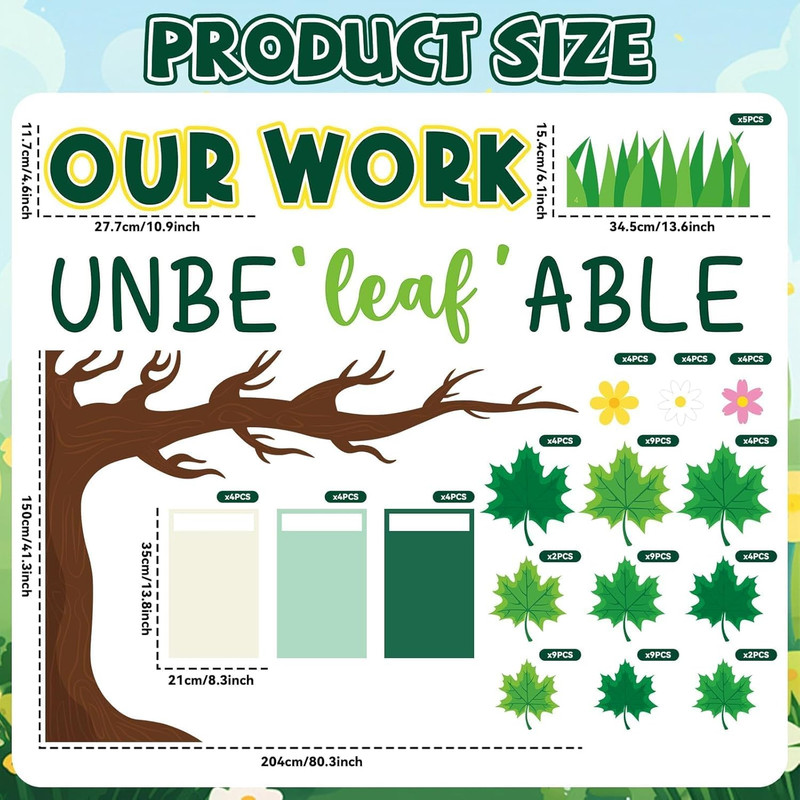 Student Work Display Bulletin Board Summer Tree Bulletin Board Decoration Unbele gallery