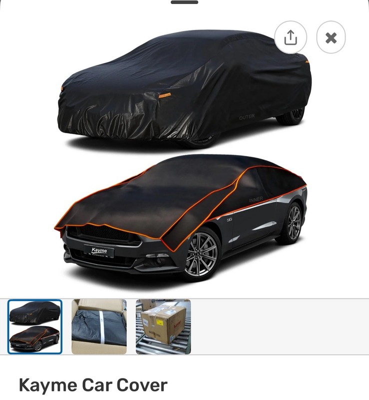 177x77x54 inches Kayme Hail Protector Car Cover, Anti Hail Multilayer Thickened gallery