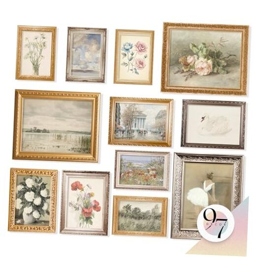 French Decor For Home - Country French Wall Art UNFRAMED Vintage Gx8x10