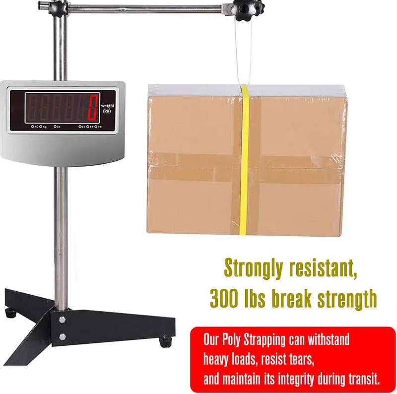 Poly Strapping, Packaging Banding Strap, Pallet Strapping Roll 3280' Length - Po gallery