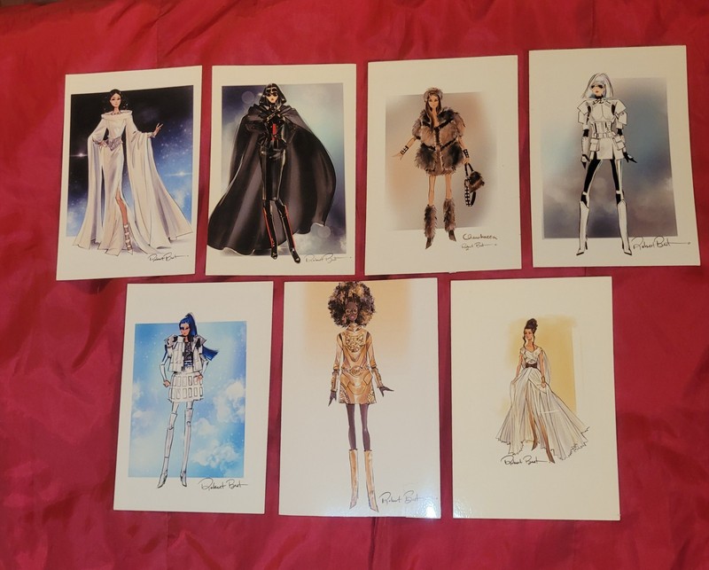 SET OF 7 ROBERT BEST STAR WARS BARBIE FASHIONISTA GIRLS ROOM ART PRINTS (5×7)