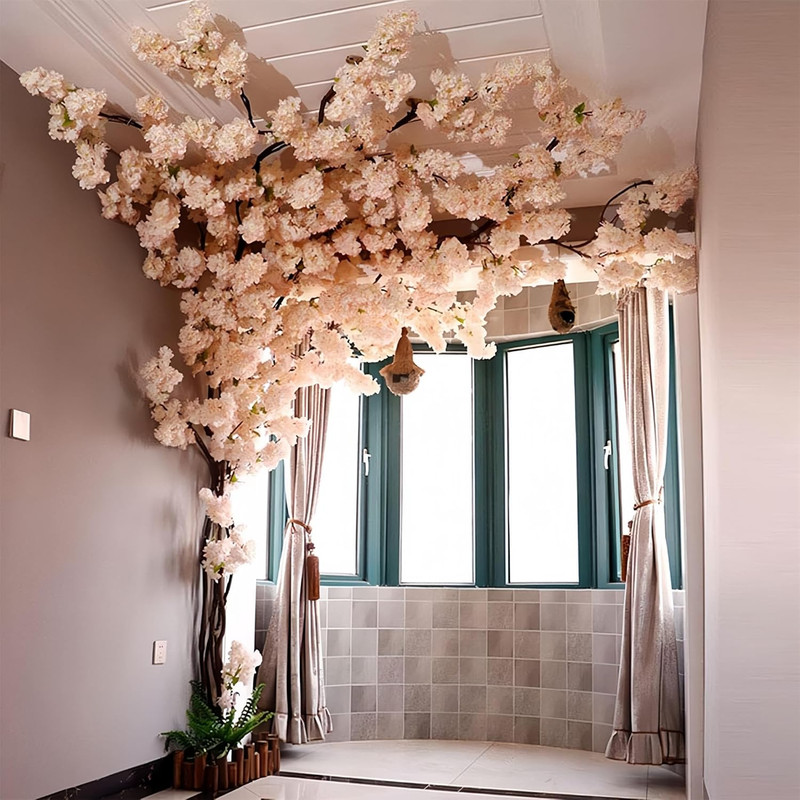 Champagne Cherry Blossom Tree Decor – 30 Branches for Indoor Weddings