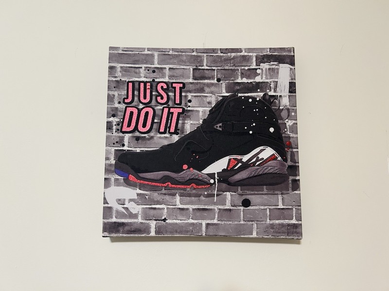 Notoriart “ Just Do It” sneaker canvas Wall Art Decor