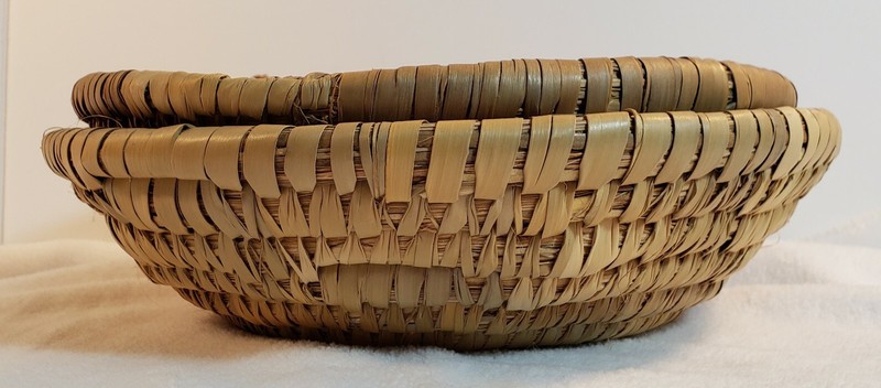 Natural Woven Nesting Basket Decor Set Of 2 gallery