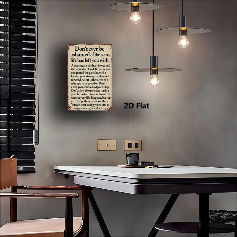 Metal Wall Art Sign 8x12 Inch Square Iron Print gallery