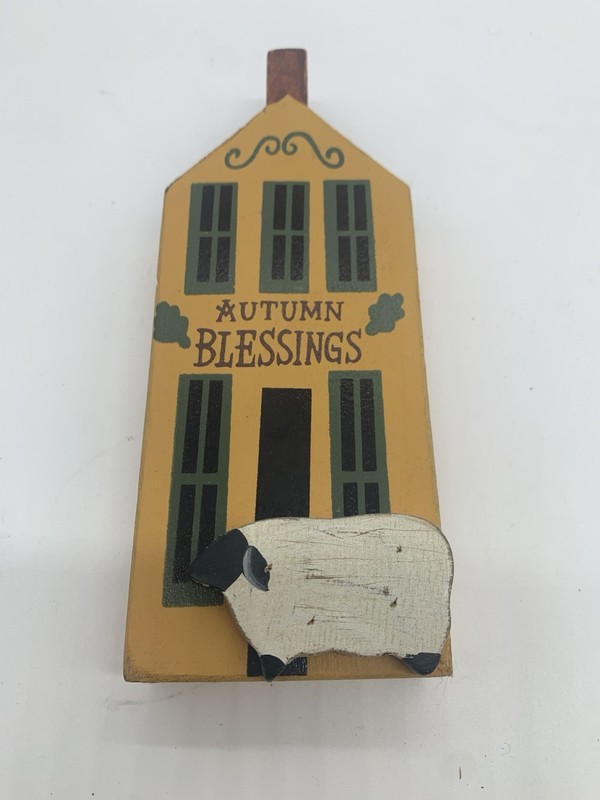 Fall Autumn Wooden Decor Farmhouse Sheep