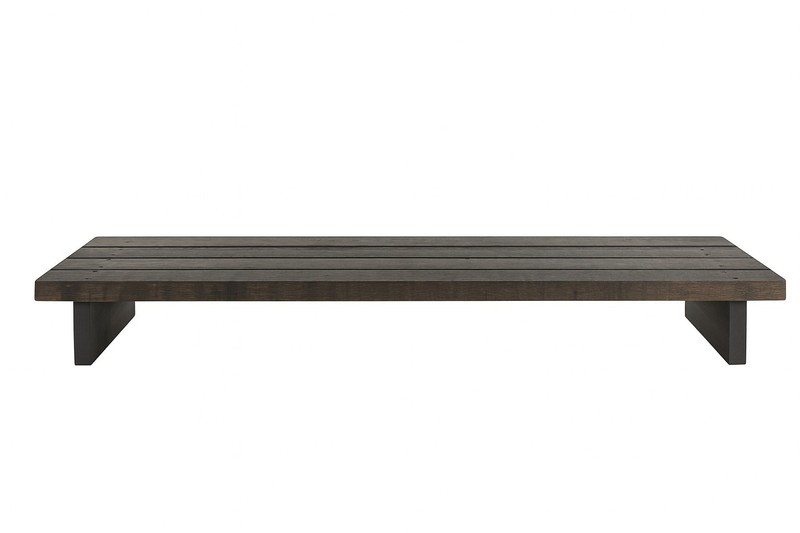 Extra Wide Rustic Wooden Monitor Stand – 40" Desk Riser for Computer, TV & Offic gallery