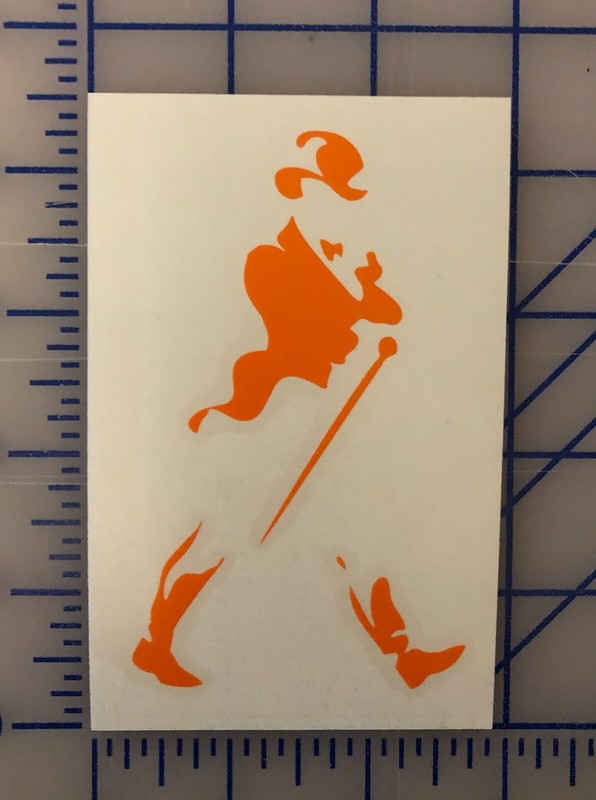 Johnnie Walker Decal Sticker – Multiple Colors – Scotch Whiskey Window Bumper