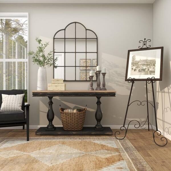 Black Metal Extra Large Free Standing Adjustable Display Stand Scroll Easel gallery